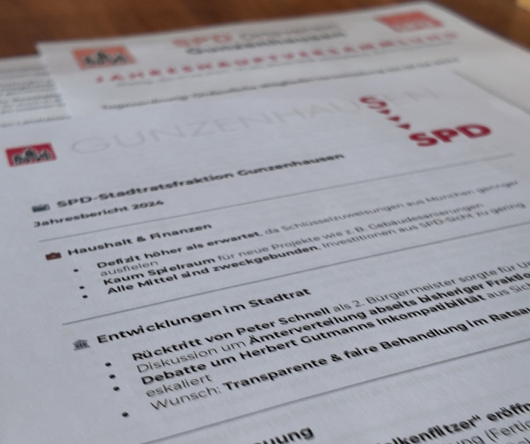 Bericht der Fraktionsvorsitzenden Bianca Bauer zur JHV am 07.April